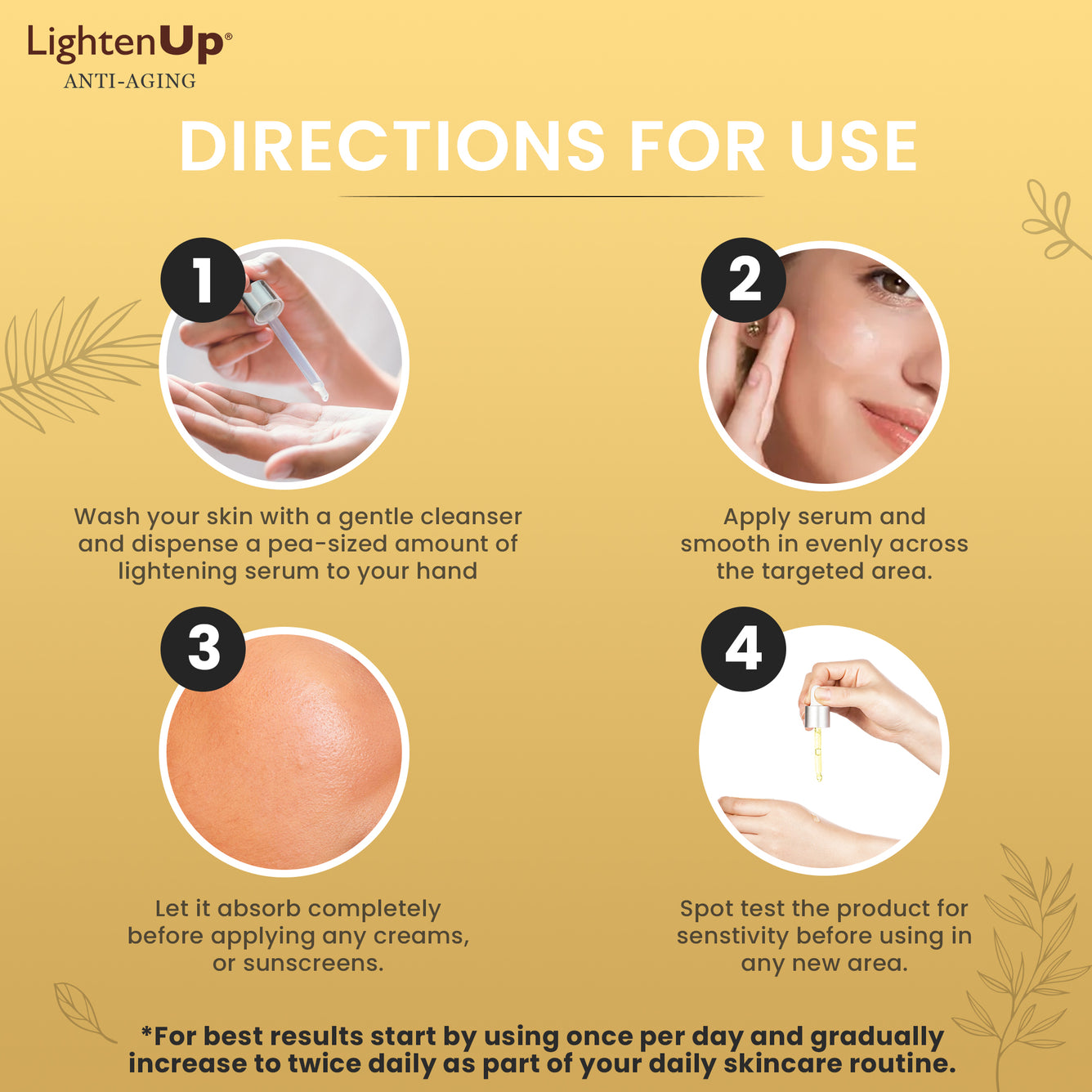 LightenUP GOLD Sérum Éclaircissant Anti-Âge 30 ml