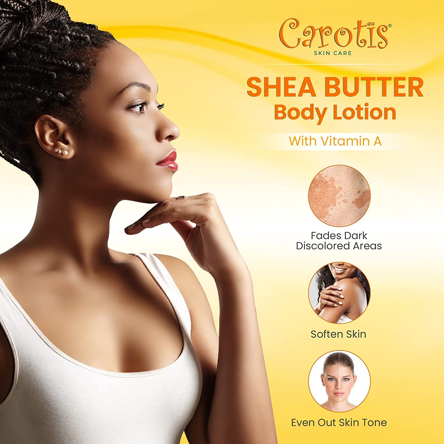 Carotis Brightening Shea Butter Body Lotion (with Pump) 500 ML