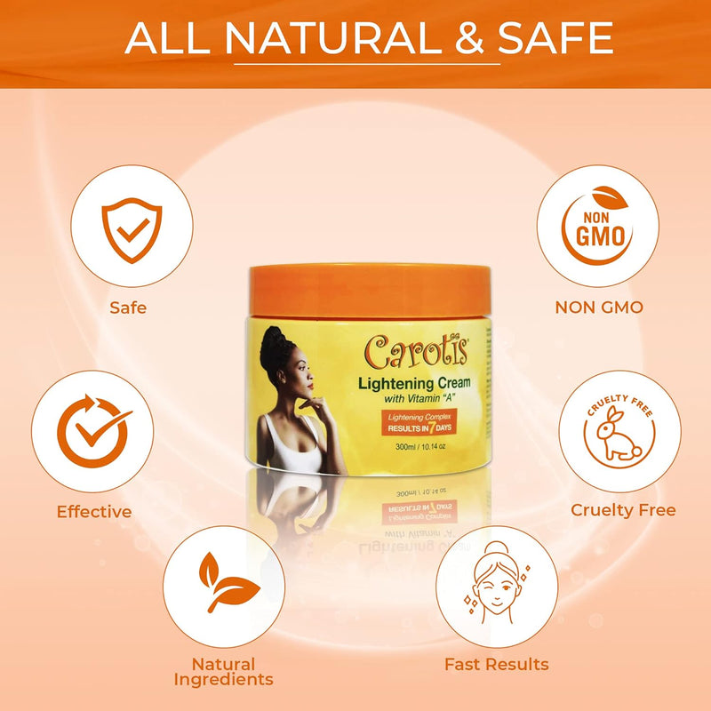 Carotis 7 Days Brightening Cream with vitamin A 300ML