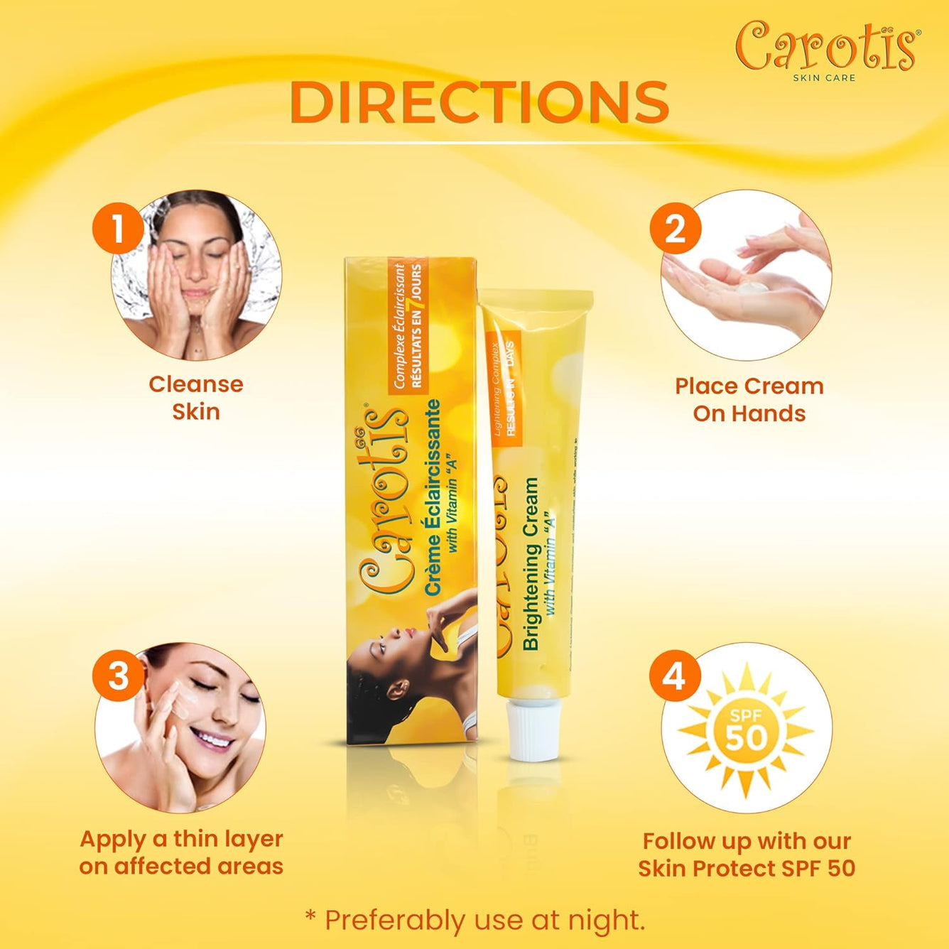 Carotis  7 DAYS Lightening Cream 30gr (With Vitamin 