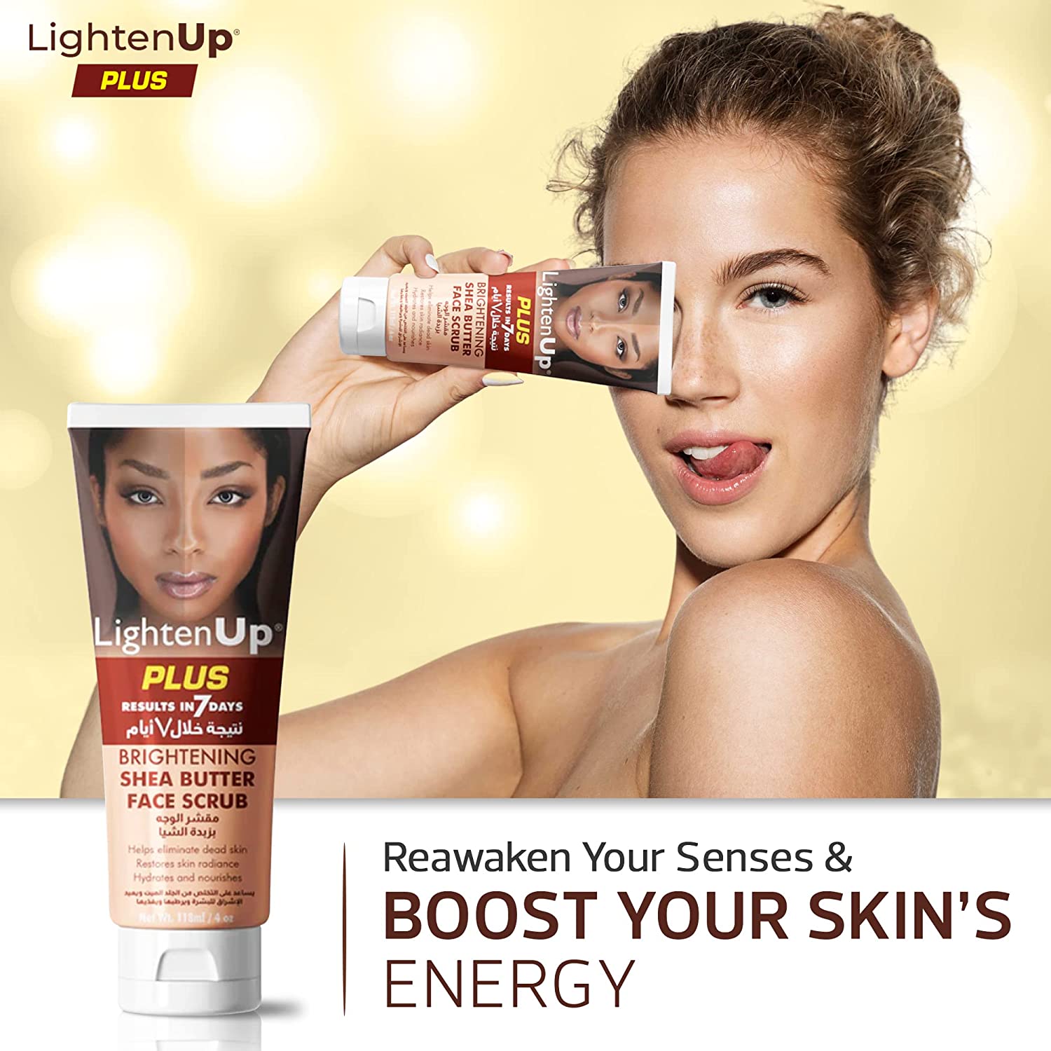 US LightenUp Face Scrub 4 oz