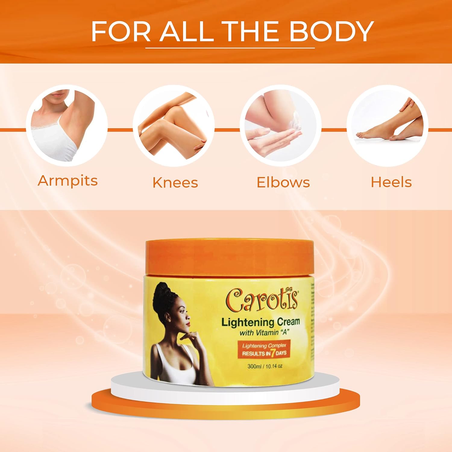 Carotis Crème Éclaircissante 7 Jours à la vitamine A 300ML