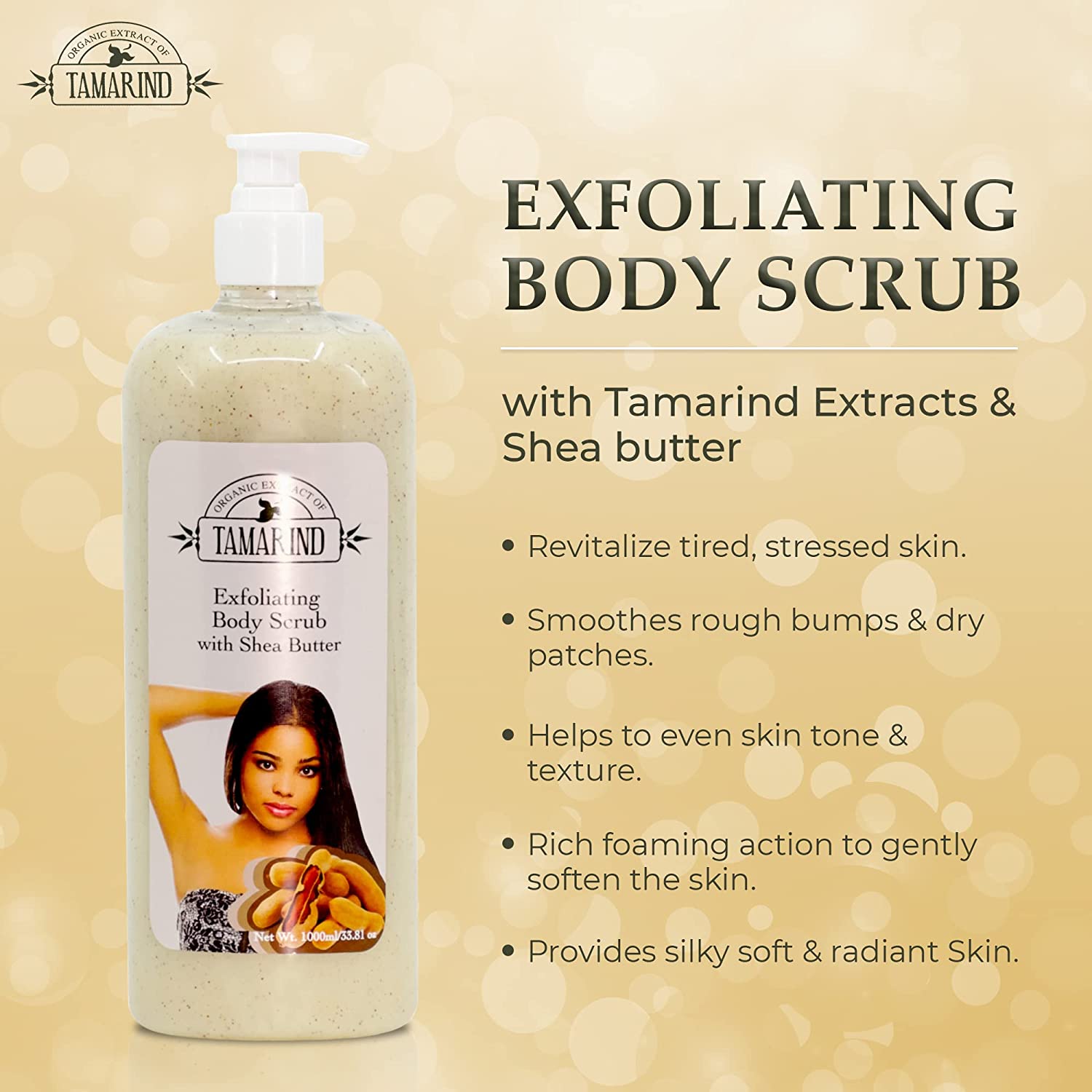 Organic Essence of Tamarind Exf Shower Gel 1000ml