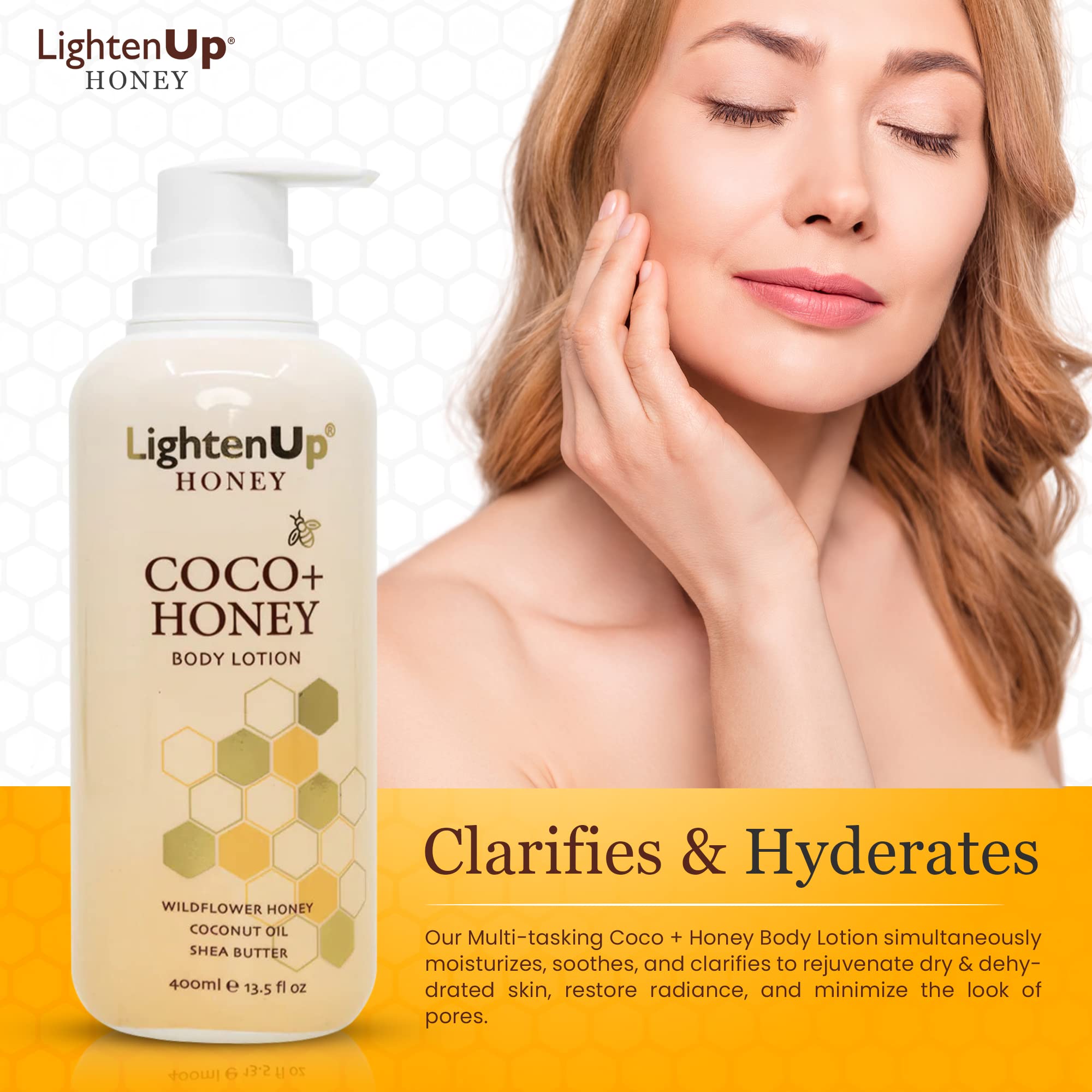 Lightenup Honey Coco + Lait Corporel Miel 400 ml