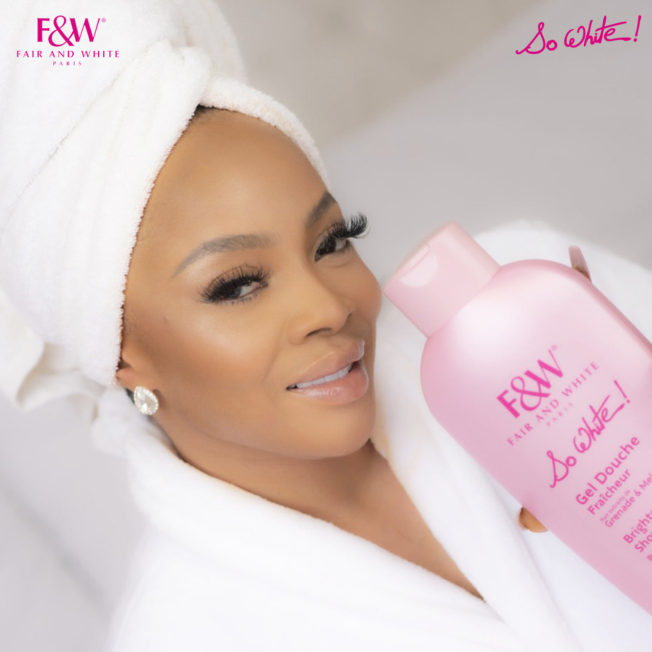 Fair And White So White Brightening Shower Gel 1000ml / 33.8 fl oz