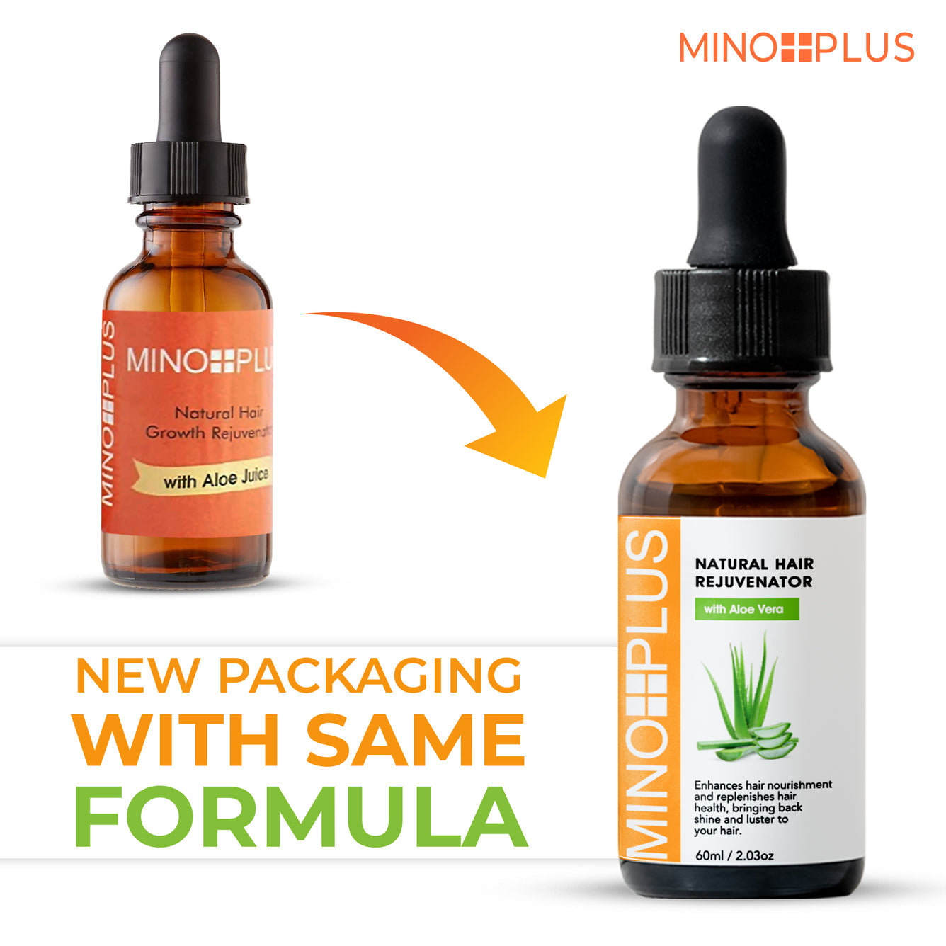 Minoplus Hair Growth Rejuvenator with ..Aloe Juice 60 ML