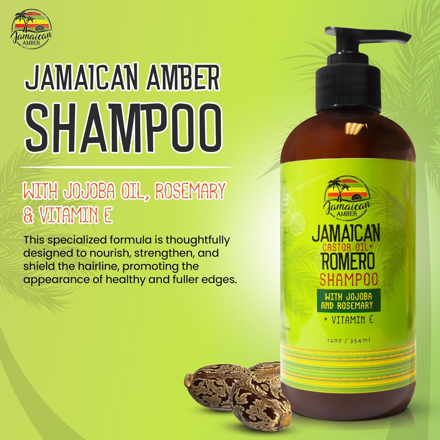 Jamaican Amber Romero Shampoo 12oz
