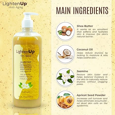 LightenUp Gel Douche Jasmin Doré 1000 ml