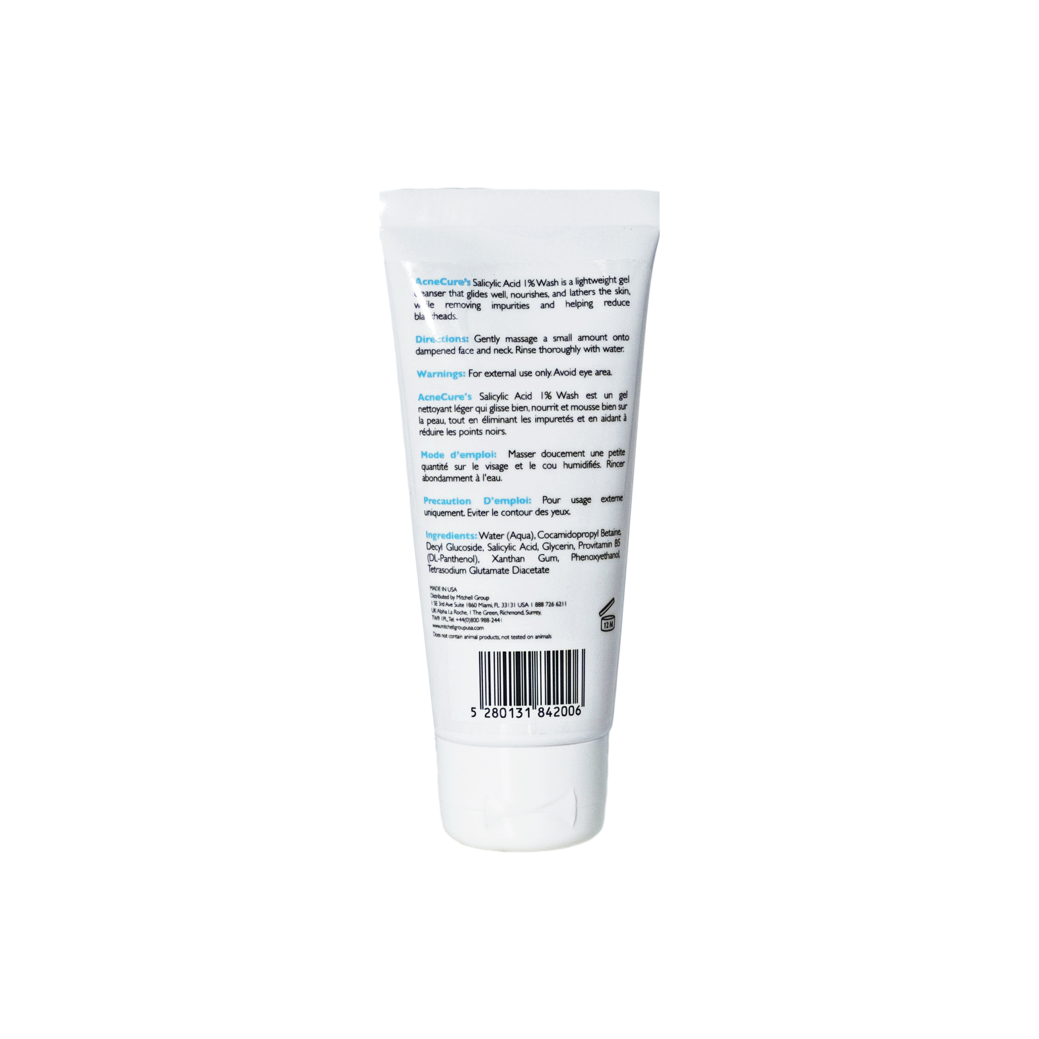US Omic+ AcneCure Facial Wash 60ml
