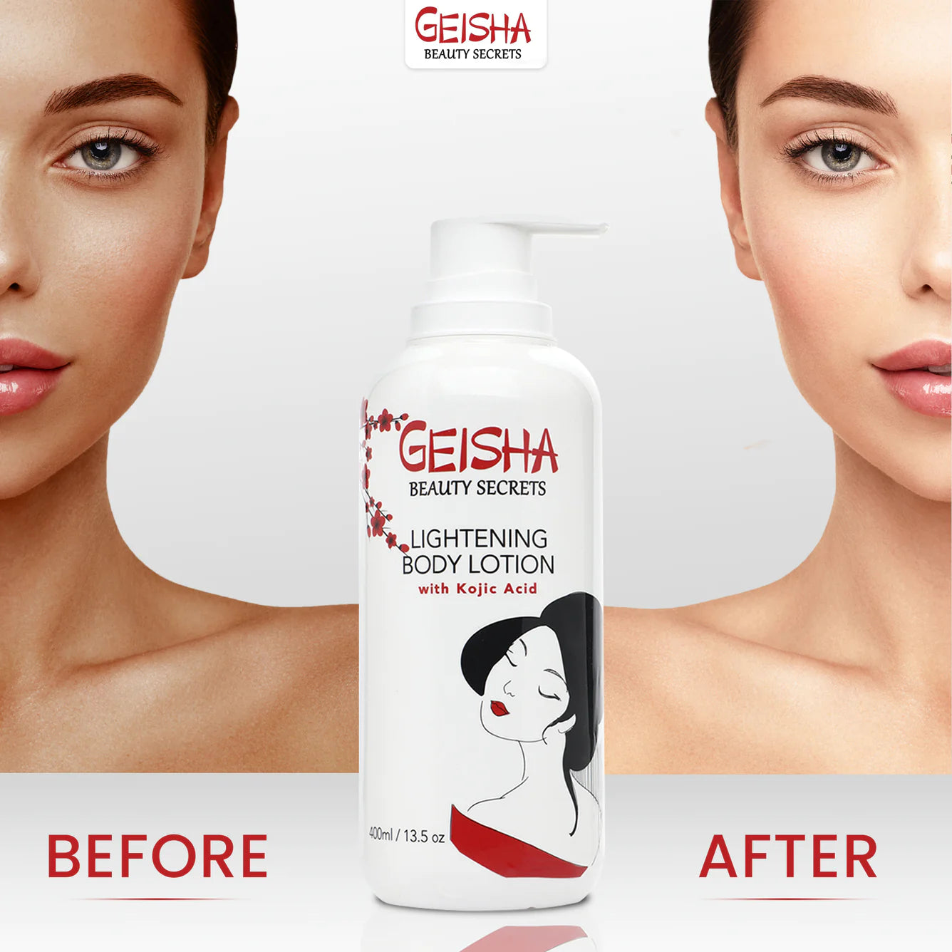 Geisha Beauty Secrets Lait Éclaircissant Pour Le Corps 400 ml