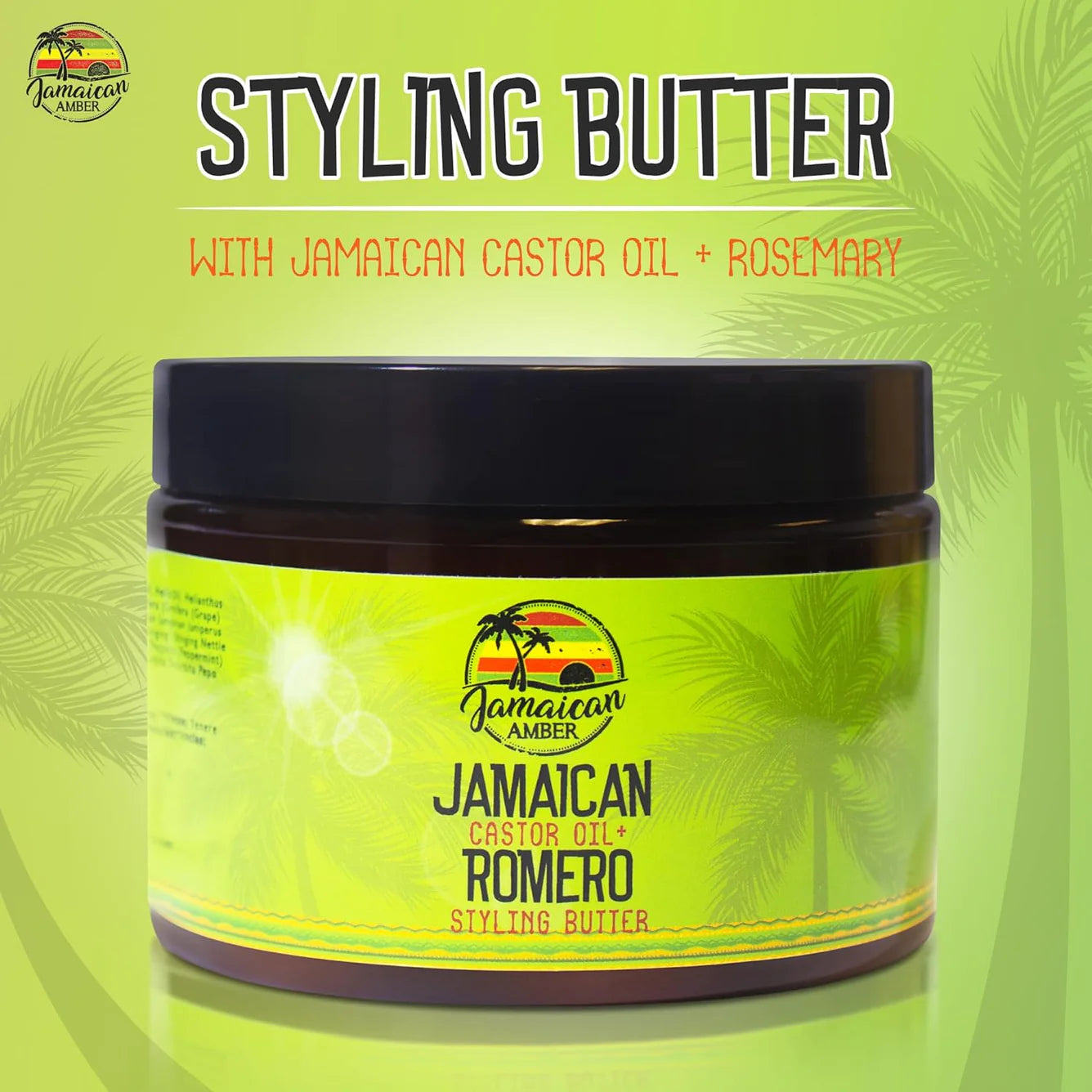 Crème au beurre pour cheveux ambrés jamaïcains 12oz