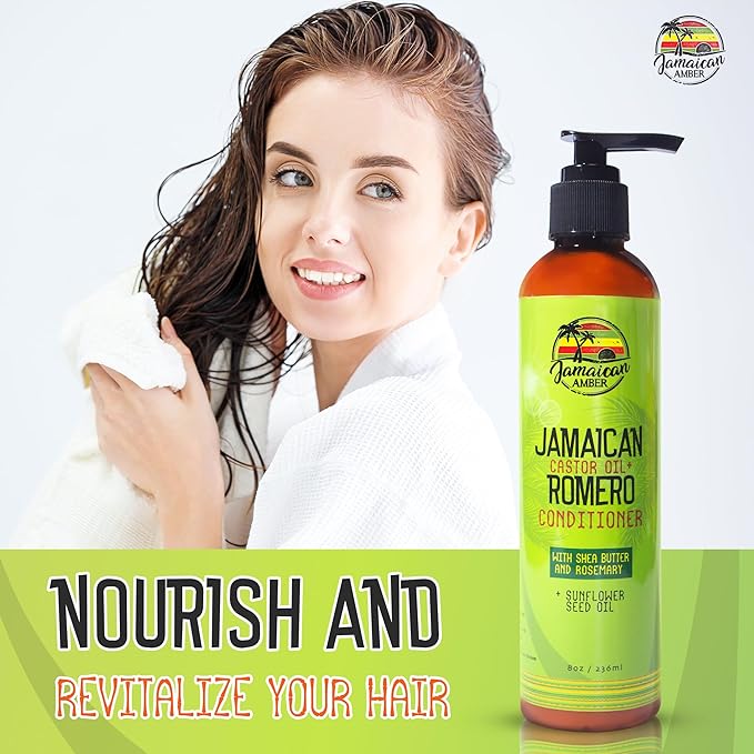 Après-shampooing jamaïcain sans congé d'ambre 8oz