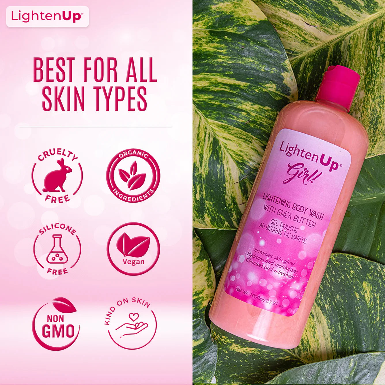 LightenUp Girl Shower Gel 1000ML