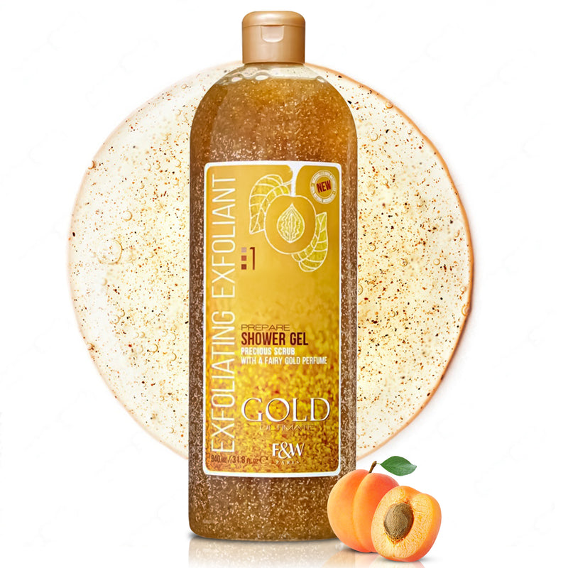 Gold :1 Exfoliating Shower Gel Scrub 940ml