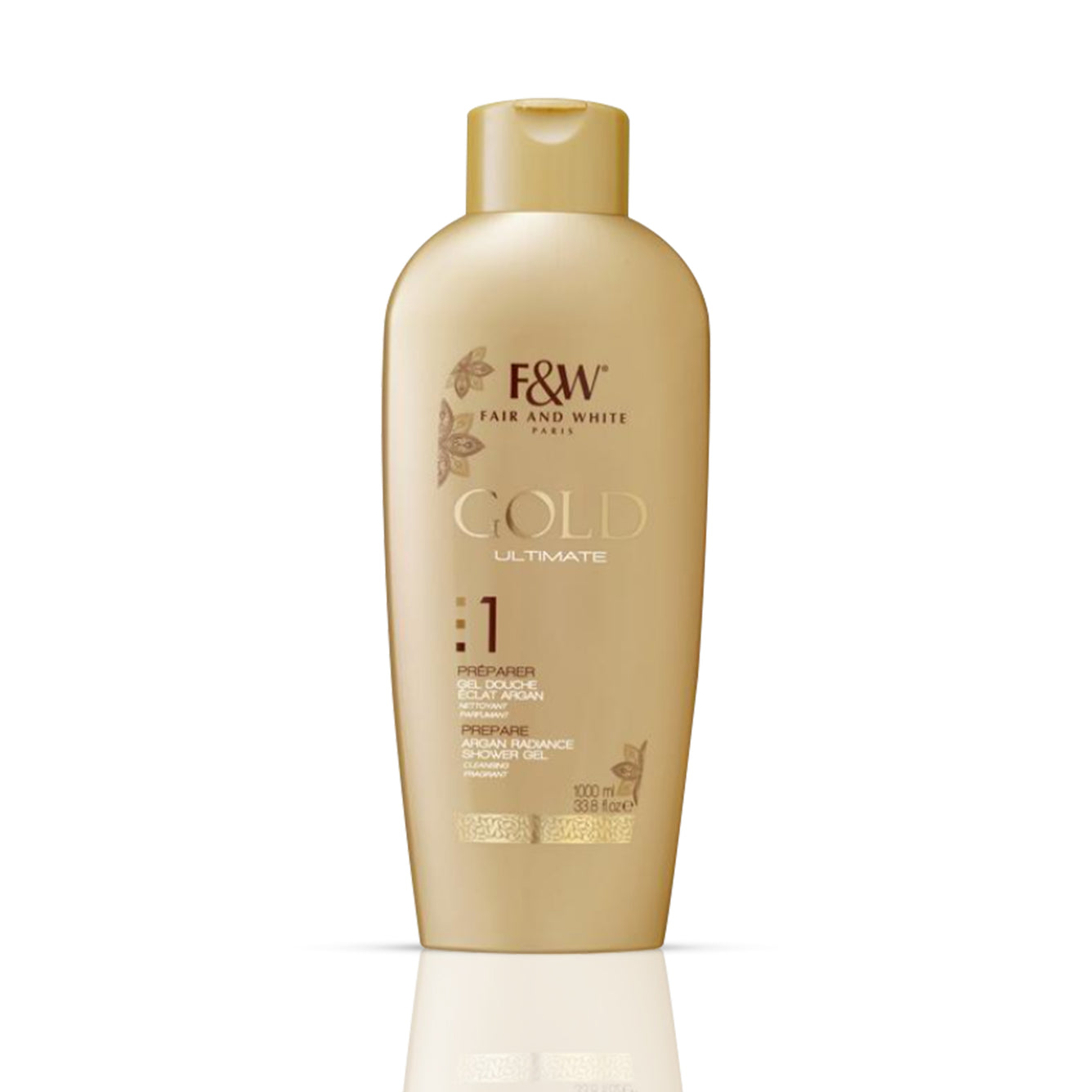 Fair And White Gold Shower Gel with Argan Oil 1000 ml