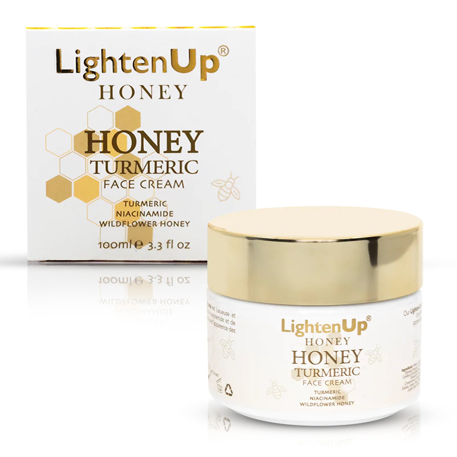 LightenUp Honey Turmeric Brightening Face Cream 100ml / 3.4 fl oz