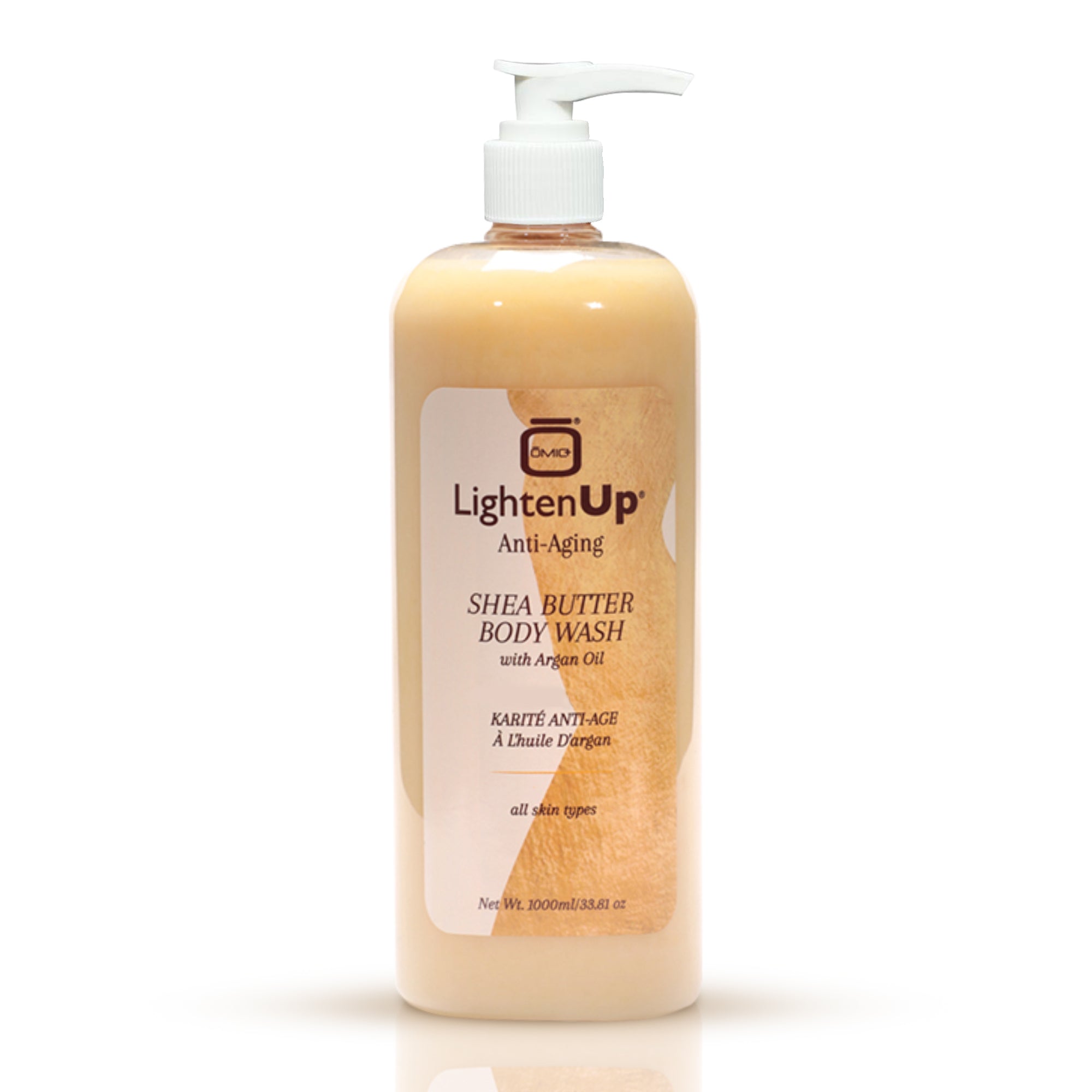 LightenUp Anti-Aging Shea Butter Body Wash With Argan Oil 1000ml / 33.8 fl oz