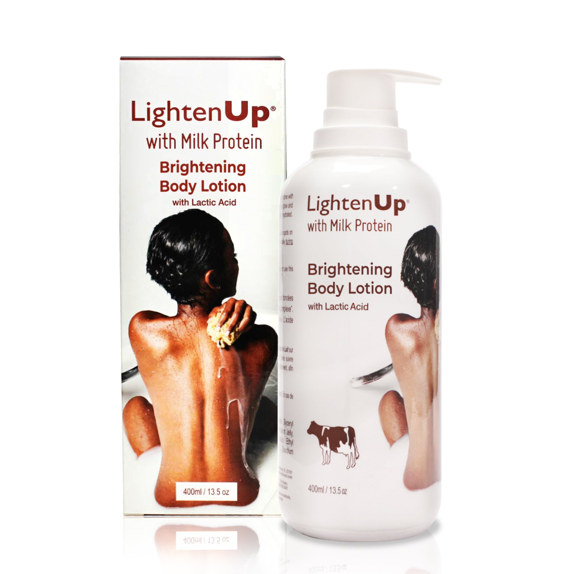 LightenUp Milk Protein Active Brightening Body Lotion 400ml / 13.5 fl oz