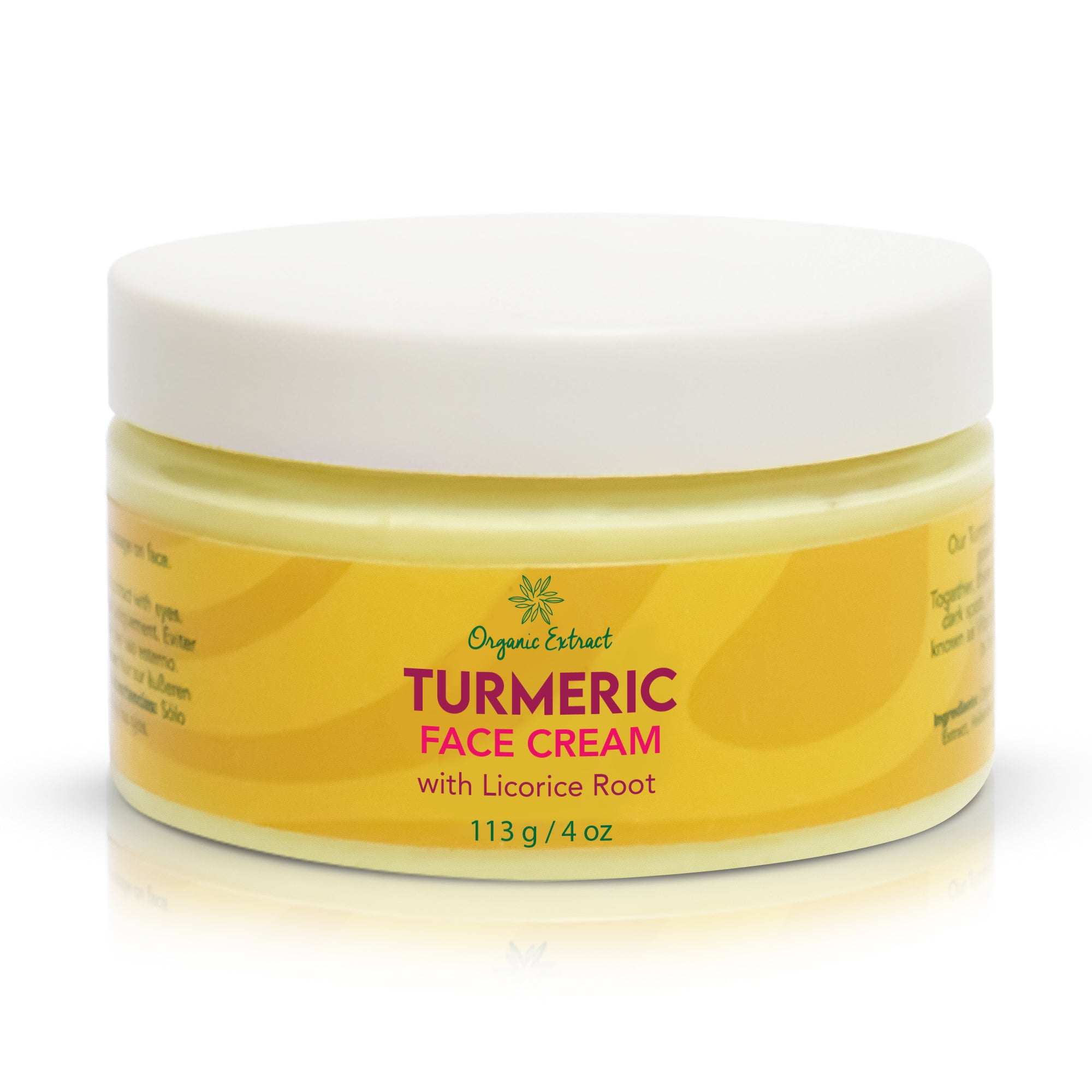 Organic Extract Turmeric Face Cream Jar 4oz