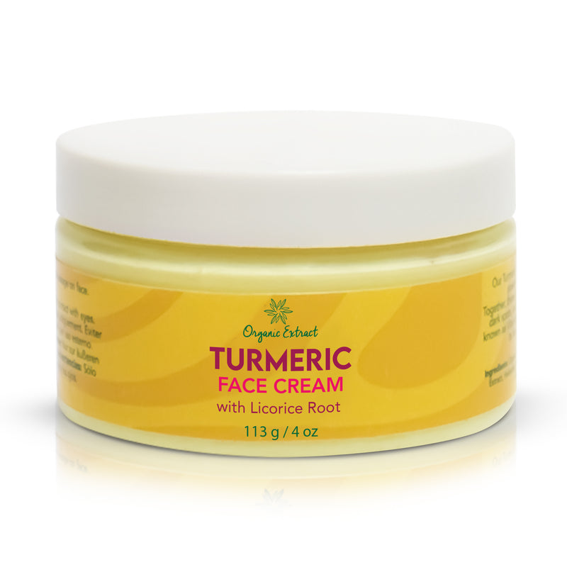 Organic Extract Turmeric Face Cream Jar 4oz