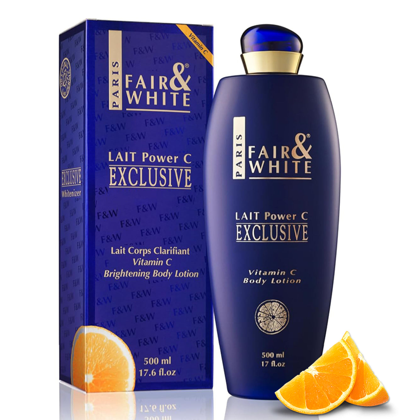 Lait Corporel Exclusif Fair and White à la Vitamine C Pure 500 ml