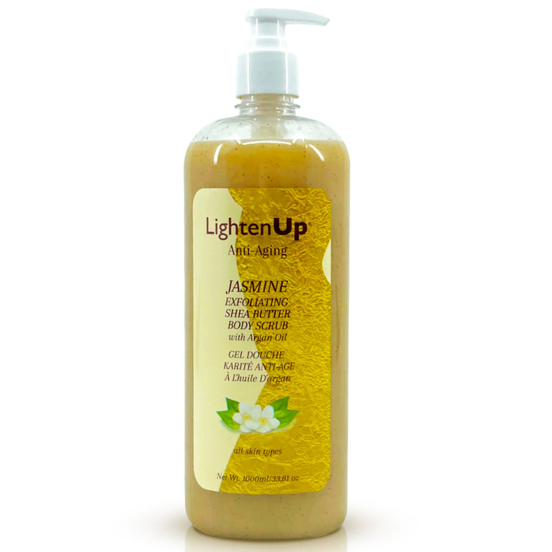 LightenUp Anti-Aging Jasmine Exfoliating Shea Butter Body Scrub 1000ml