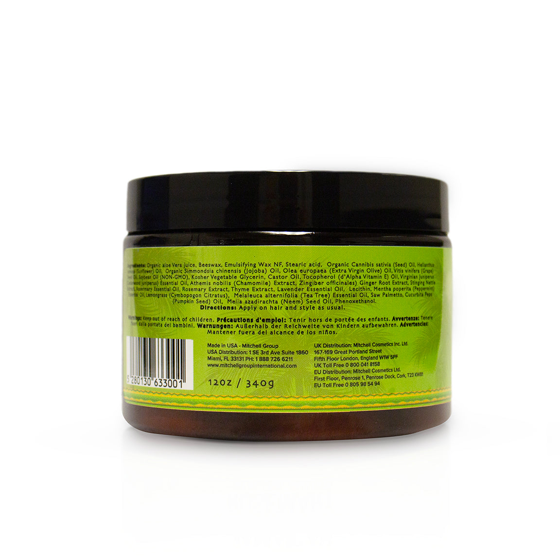 Crème au beurre pour cheveux ambrés jamaïcains 12oz