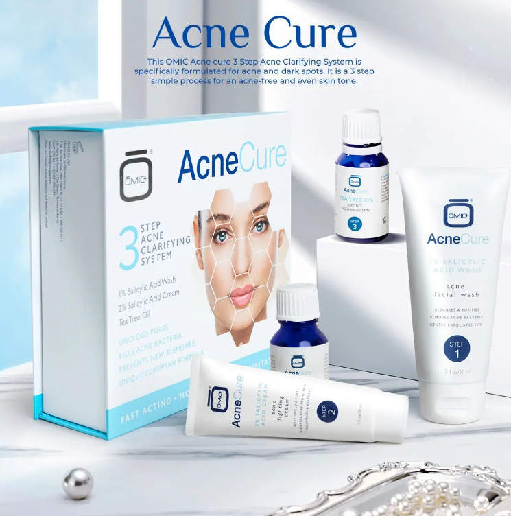 US Omic+ Acnecure Boîte de ton uniforme en 3 étapes
