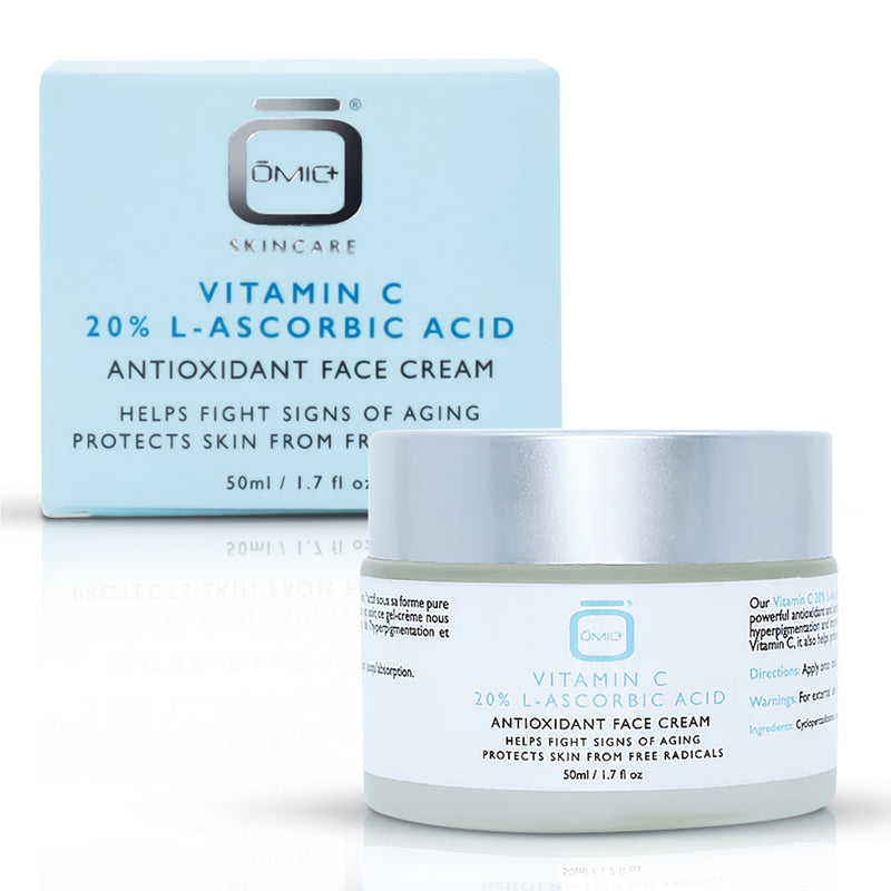 Omic+ Crème Vitamine C 20% Acide L-ascorbique Pot de 50 ml