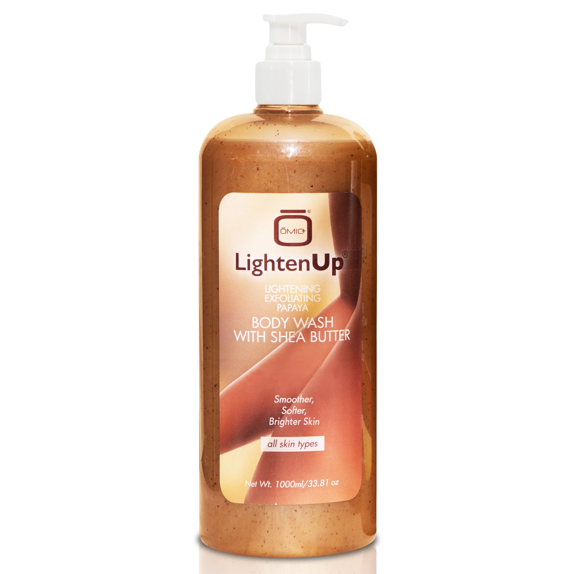 LightenUp Plus Exfoliating Papaya Body Wash With Shea Butter 1000ml / 33.81 fl oz