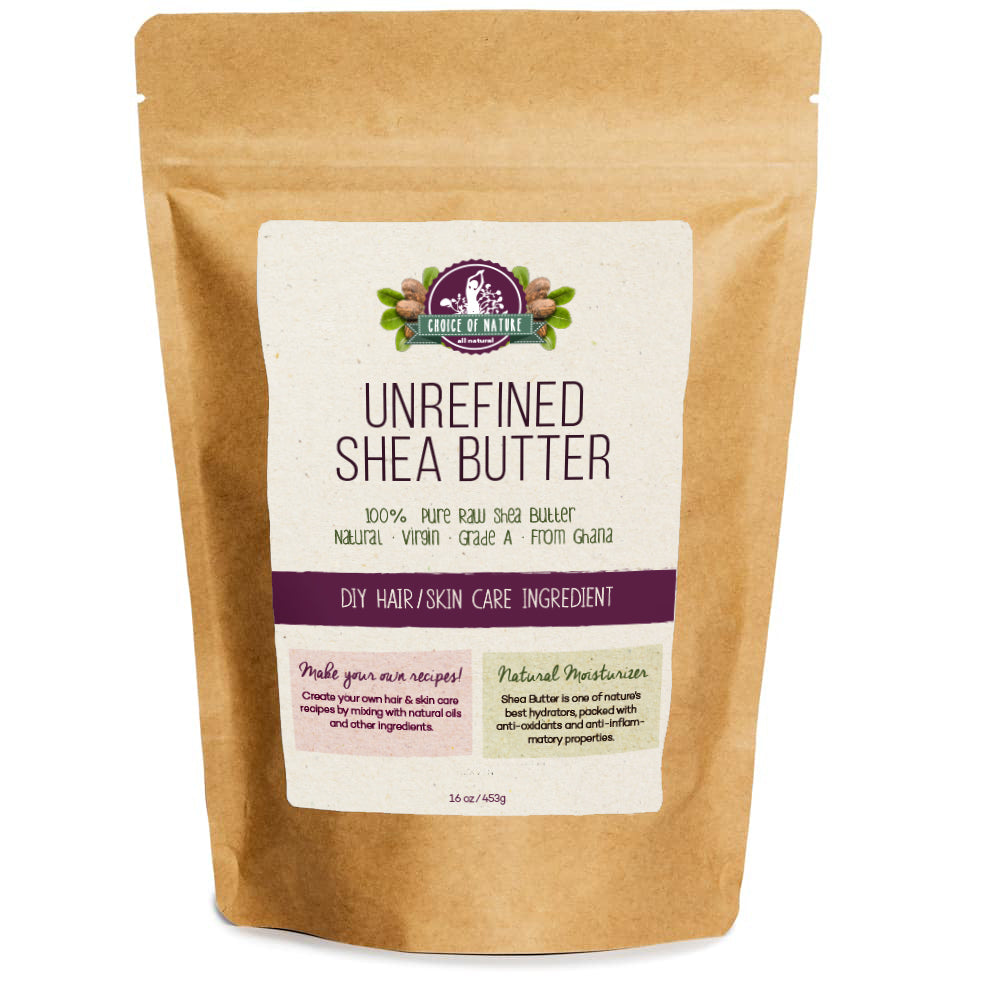 Choice of Nature Unrefined Shea Butter Bar 16oz
