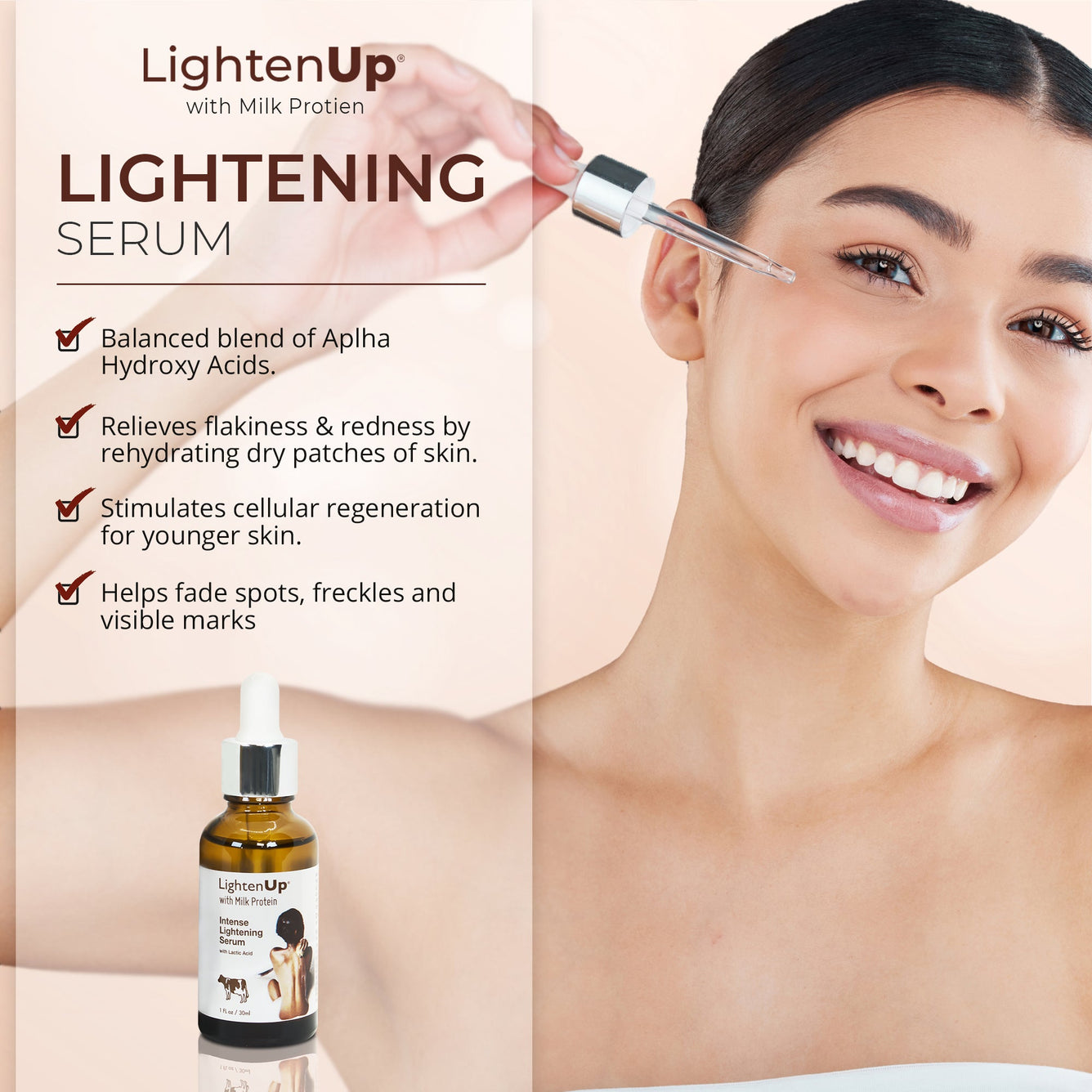 OMIC Lighten Up Milk Protein Bundle Mitchell Brands - Mitchell Brands - Skin Lightening, Skin Brightening, Fade Dark Spots, Shea Butter, Hair Growth Products