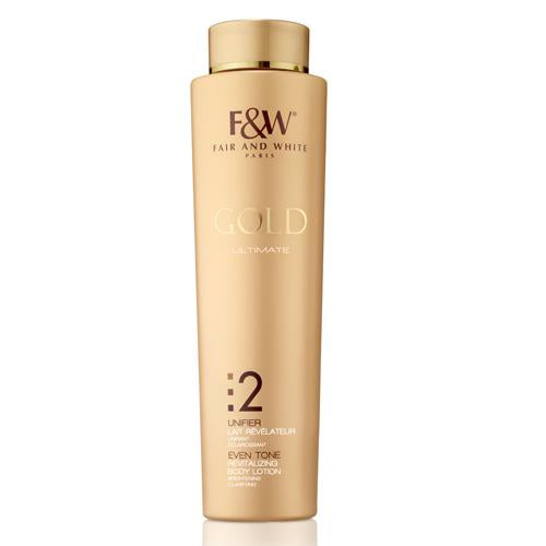 Fair and White 2: Gold Revitalizing Body Lotion - Flawless Skin - 500ml / 17.6 fl oz