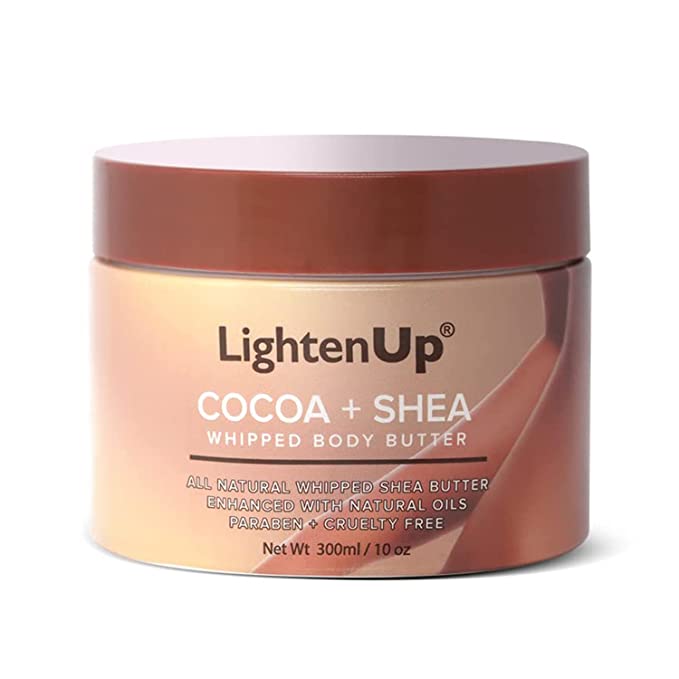 Pot de beurre de karité au cacao LightenUp 300 ml 