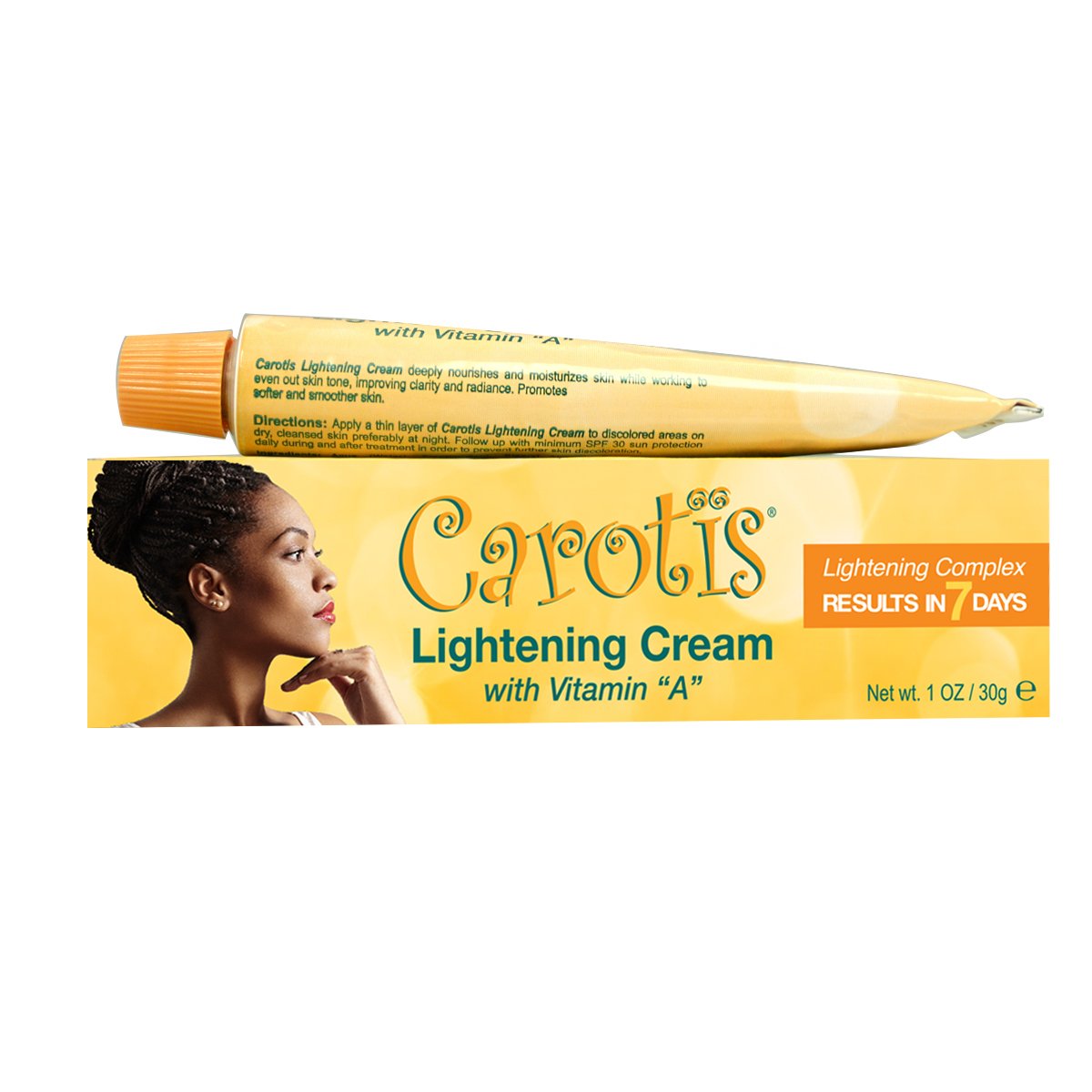 Carotis Crème Éclaircissante 7 JOURS 30gr (Avec Vitamine 