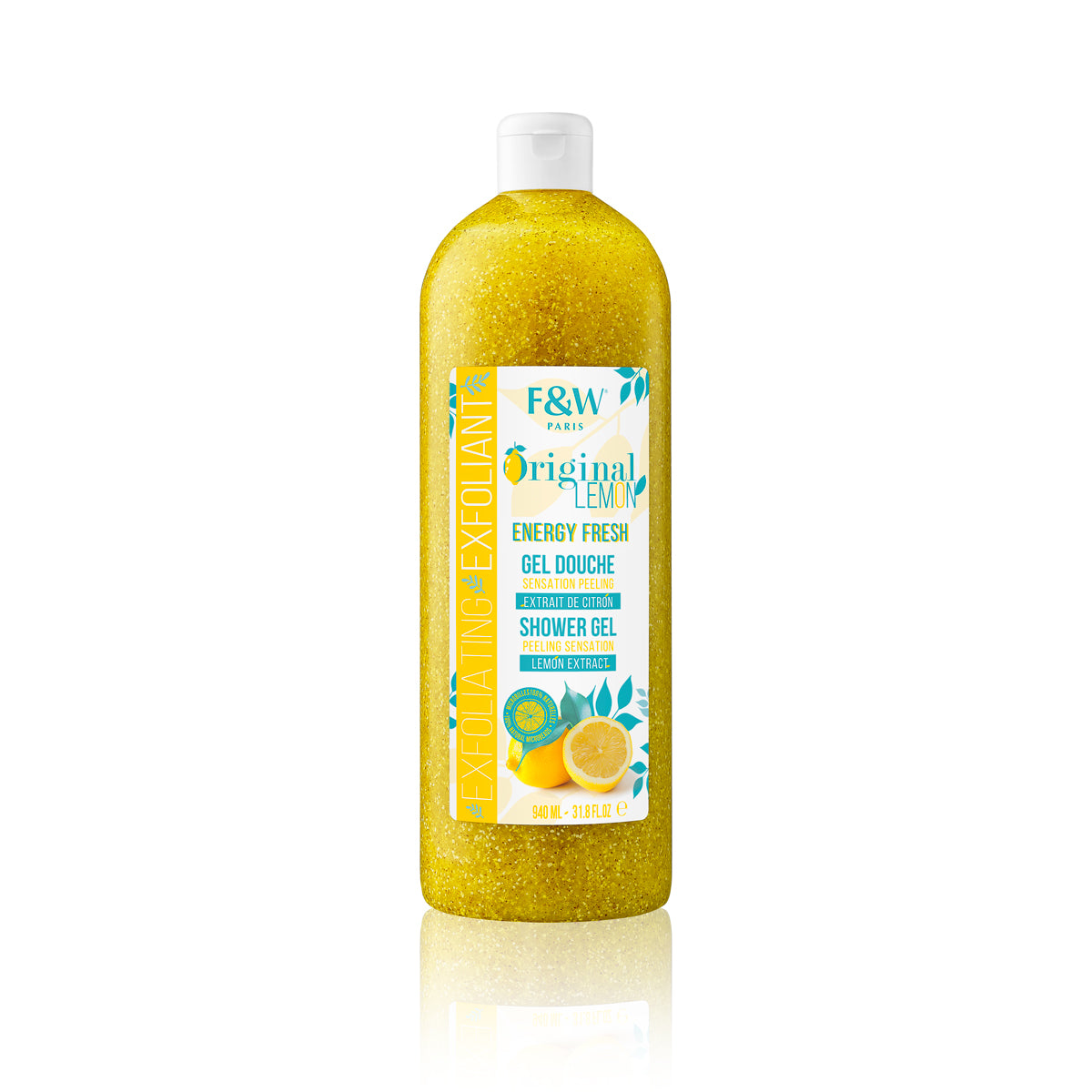 Fair and White Original Lemon Exfoliating Shower Gel - 940ml